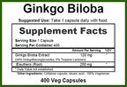 GreenPacks Ginkgo Biloba Extract 120 mg - 400 Vegetarian Capsules - image 2