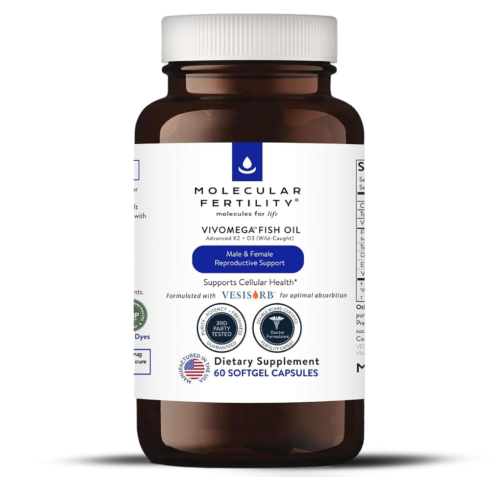 Molecular Fertility VIVOMEGA Fish Oil Omega-3 - 60 Softgels