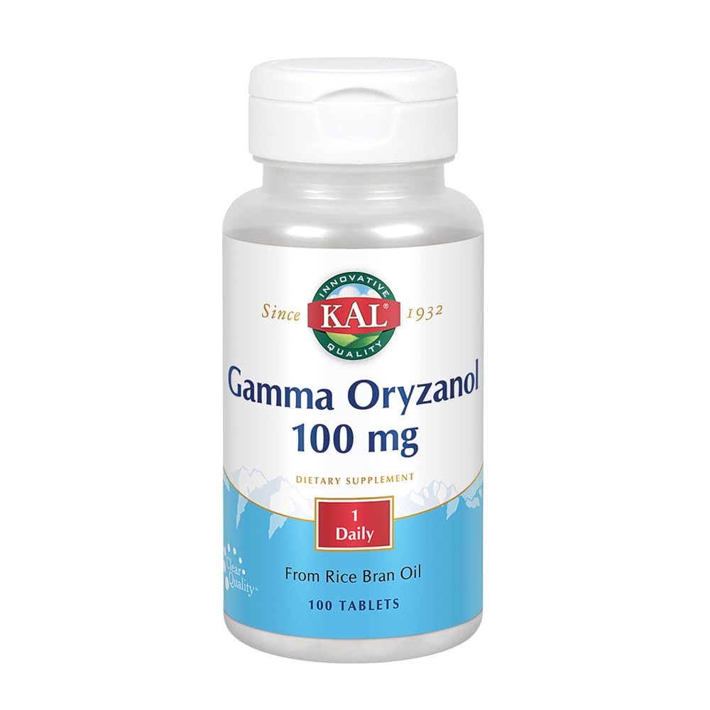 KAL Gamma Oryzanol 100 mg Antioxidant - 100 Tablets