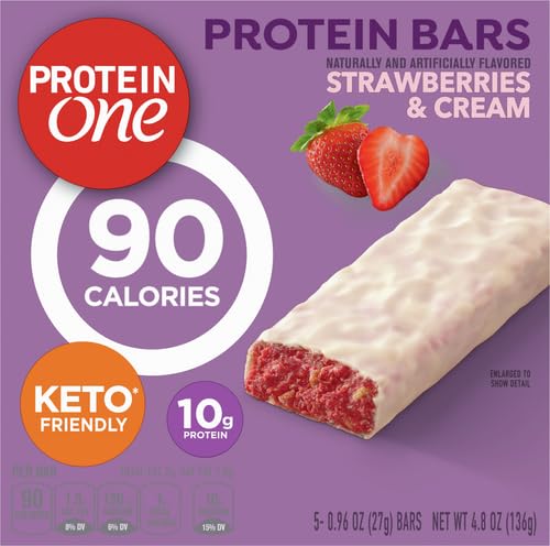 Protein One Strawberries & Cream Protein Bars - 5 Count - image 5