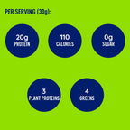 LeanFit Plant-Based Protein & Greens Natural Berry - 19 Servings - image 3