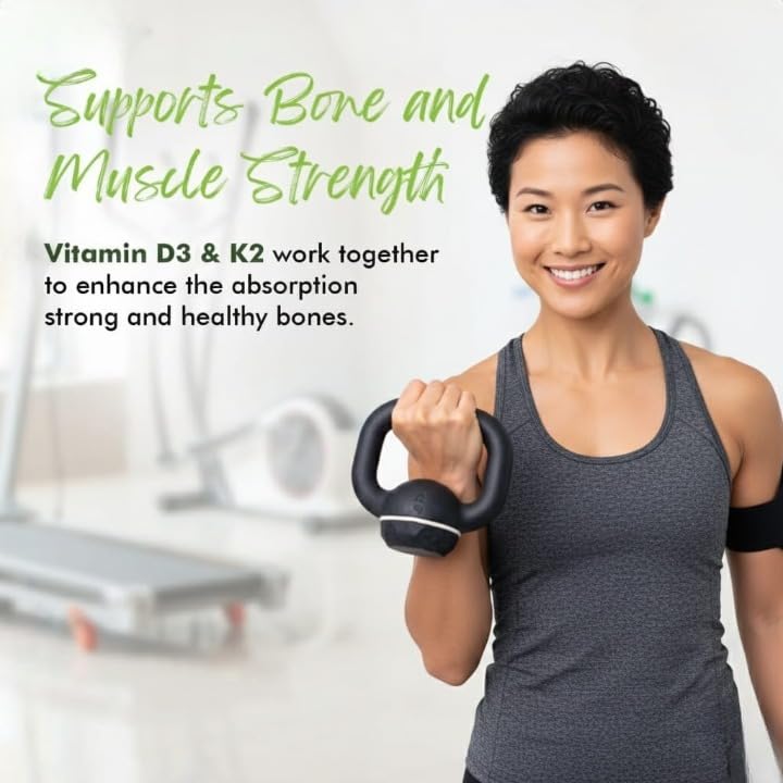 Generic Vitamin D3 600 IU + K2 MK7 Supplement - 30 Tablets - image 6