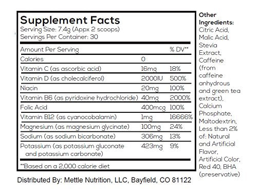 Mettle Energy Elevated Energy Drink Powder - 30 Servings - image 4