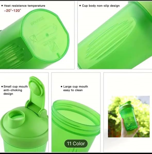 CHNLML Protein Shaker Bottle 400ML/16Oz - 2 Pack - image 3