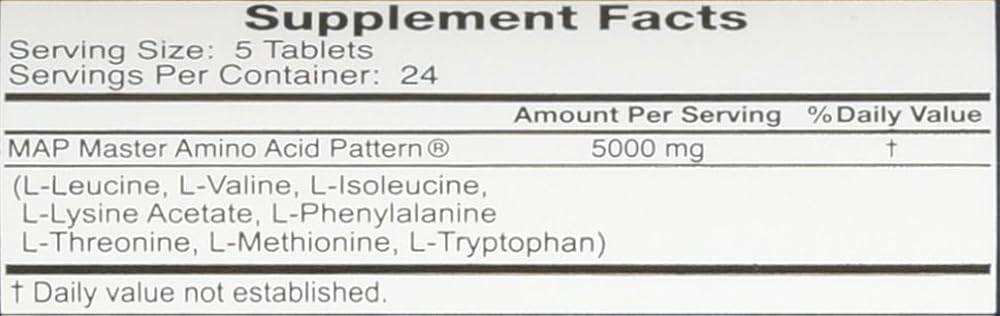 INRC Map 2 X Master Amino Acid Pattern 1000mg - 240 Tablets - image 4