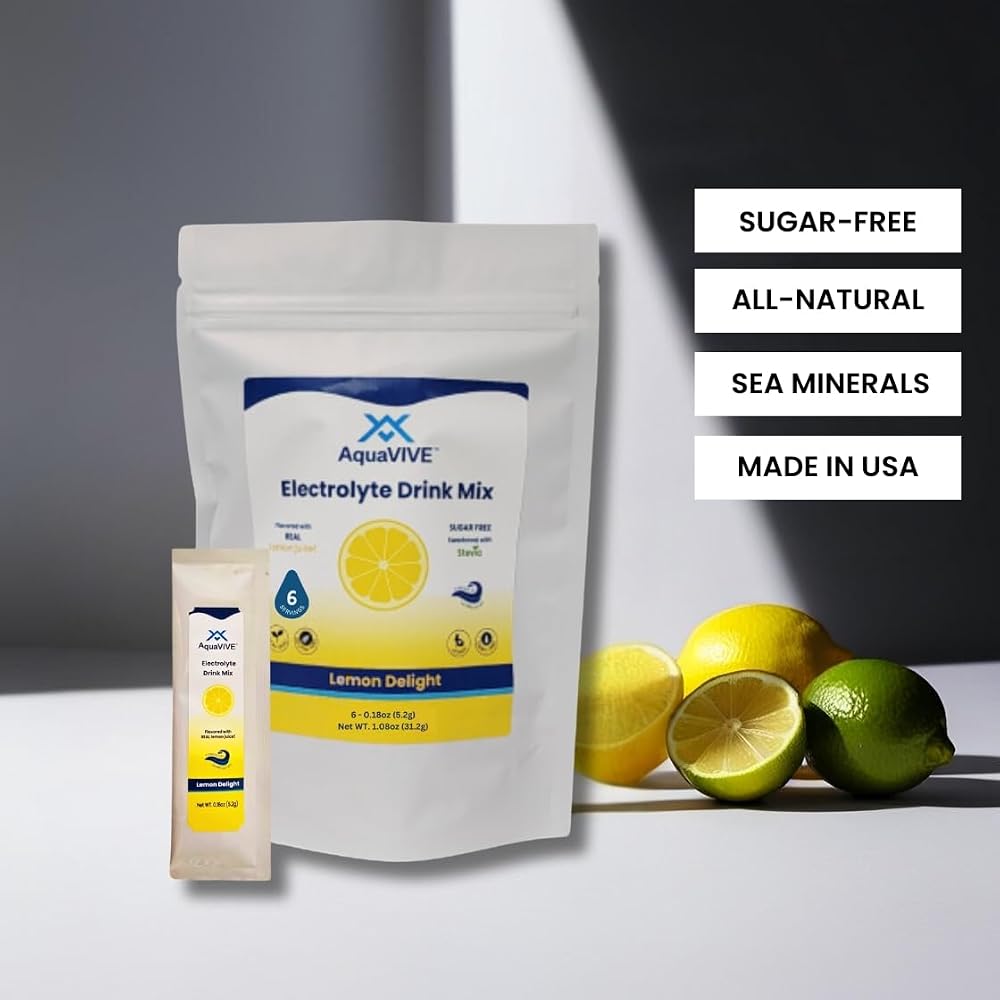 AquaVIVE Sugar Free Electrolytes Powder - Lemon Delight