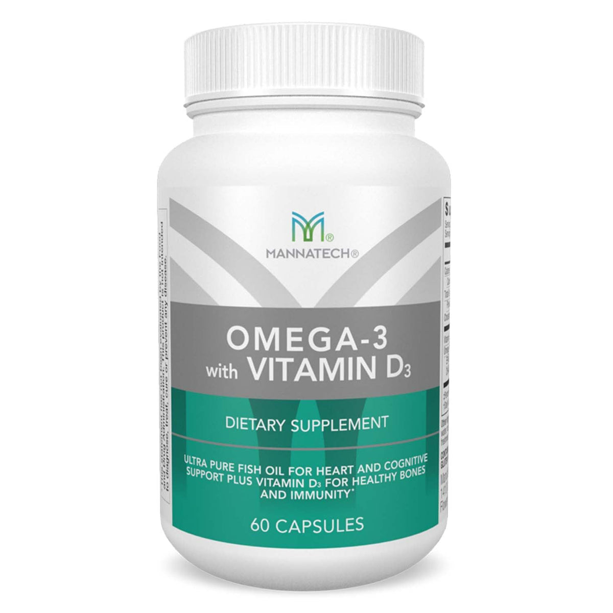 Mannatech Omega-3 with Vitamin D3 - 60 Softgels