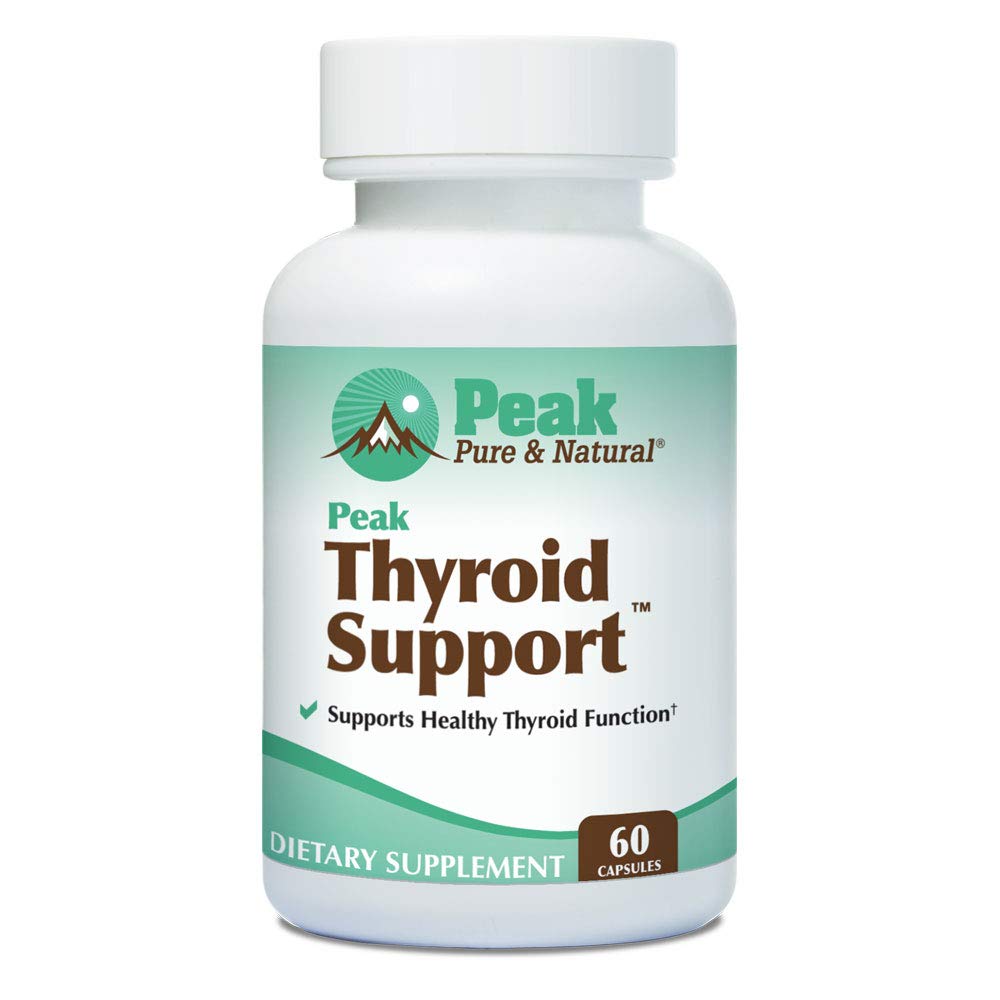 Peak Pure & Natural Thyroid Support Supplement - 60 Capsules