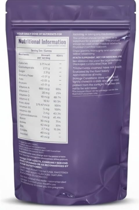 Generic Biotin Hair Gummies for Strong and Shiny Hair - 30 Gummies - image 2