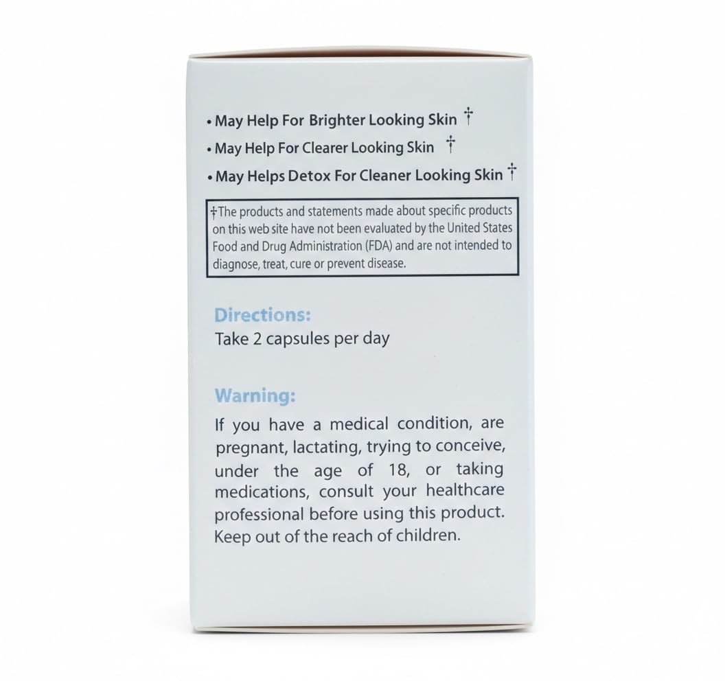 MD White Factor Glutathione Supplement 1600mg - 60 Capsules - image 6