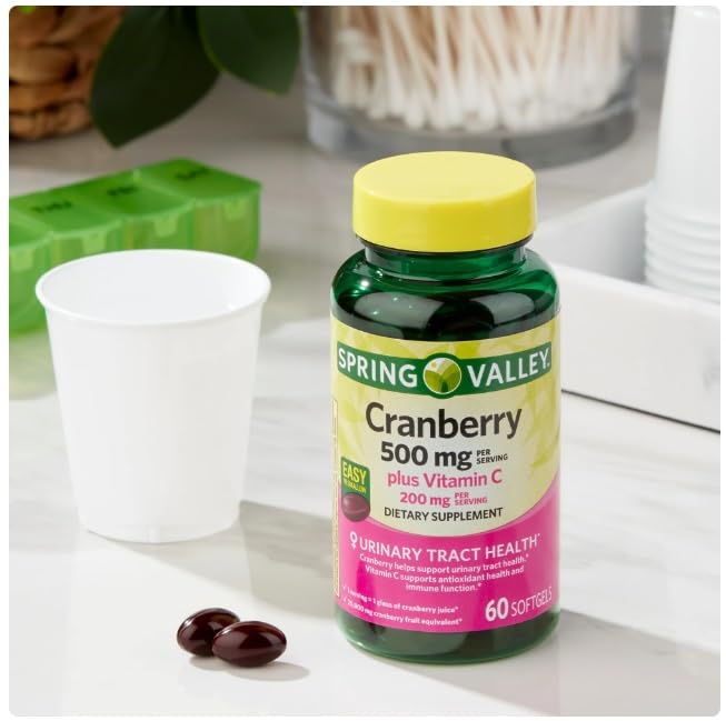 Spring Valley Cranberry 500mg Dietary Supplement - 60 Softgels - image 4