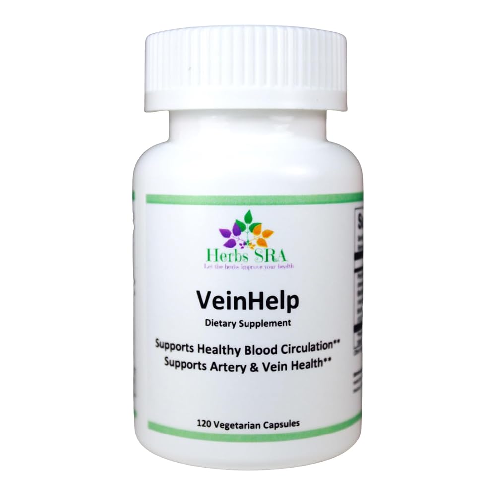 Herbs SRA VeinHelp Circulation Support Supplement - 120 Vegetarian Capsules