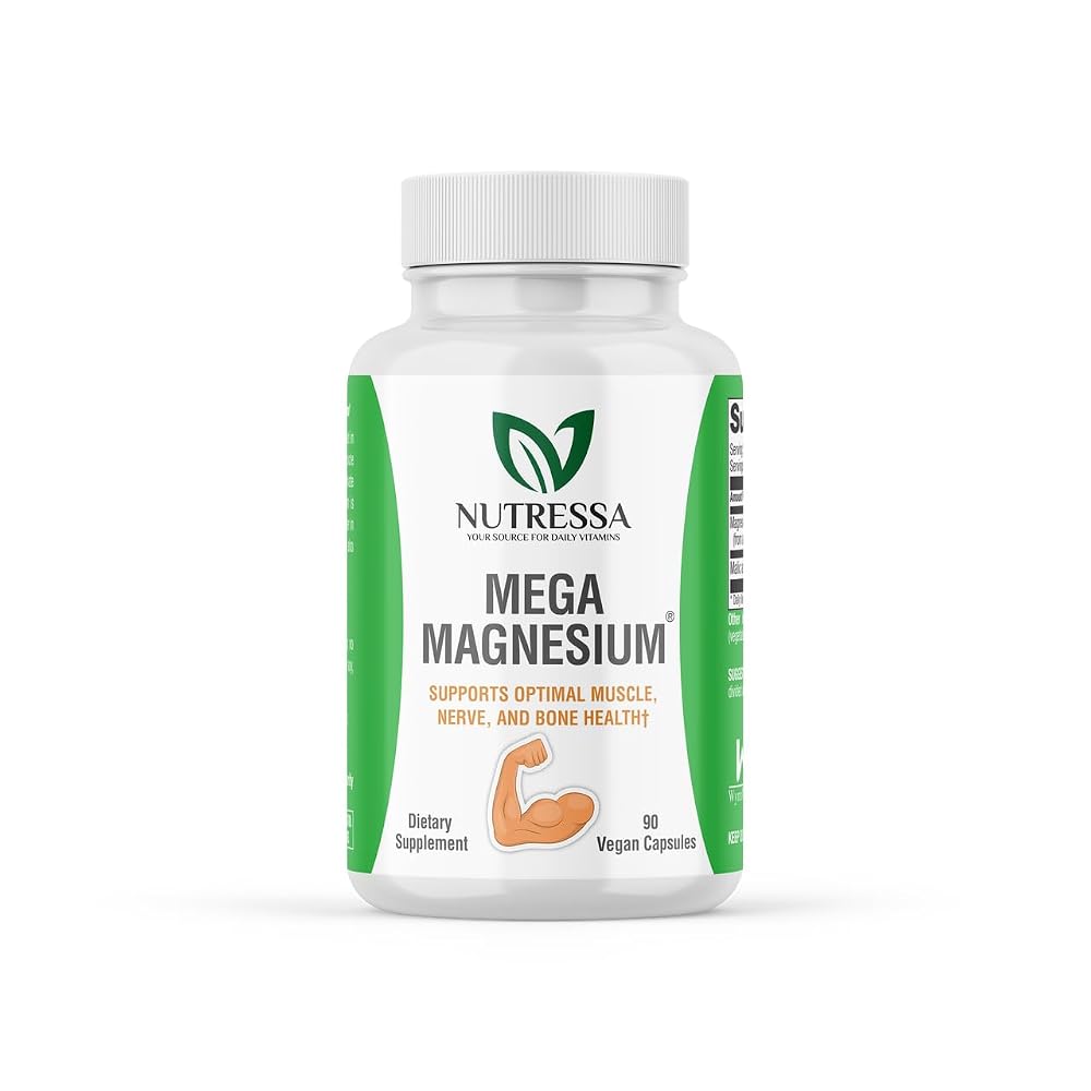 Nutressa Mega Magnesium Vegetarian Capsules - 90 Capsules