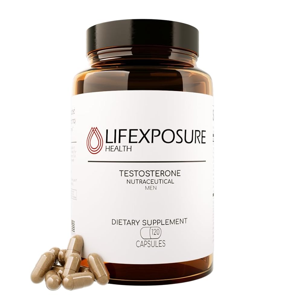 Lifexposure Health Natural Testosterone Supplement for Men - 120 Capsules