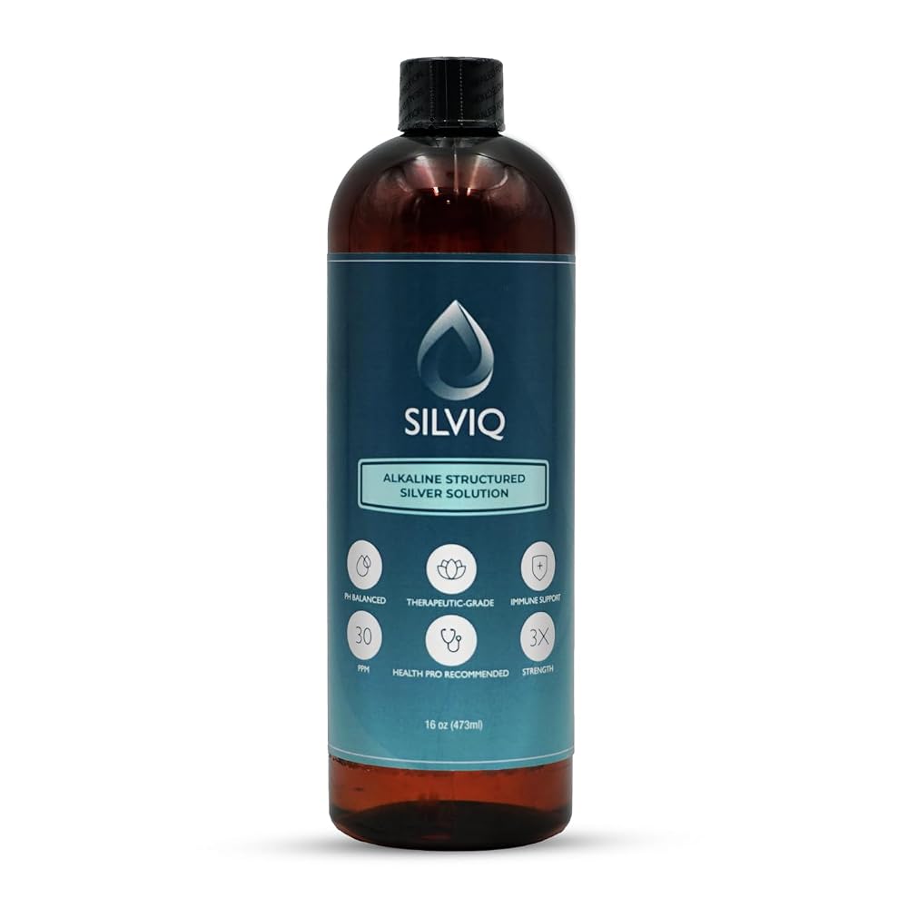 SILVIQ Structured Silver Water 30PPM Immune Support - 16 Fl Oz