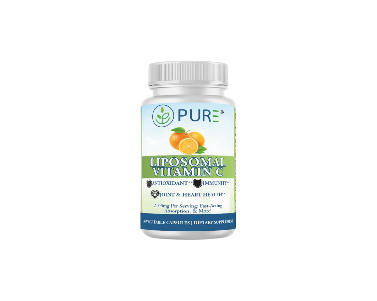 PURE Liposomal Vitamin C 2100mg Immune Support - 180 Capsules