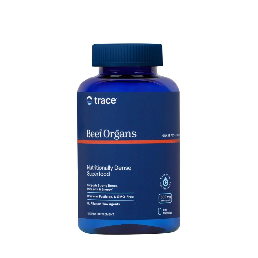 Trace Minerals Beef Organ Complex 500 mg - 180 Capsules