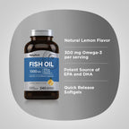 Piping Rock Fish Oil 1000mg Omega-3 - 240 Softgels - image 4