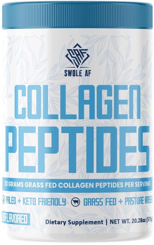Swole AF Collagen Peptides Powder - 20.28 oz