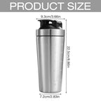 AVCXEC 750ml Stainless Steel Protein Shaker Bottle with Mixball - image 2
