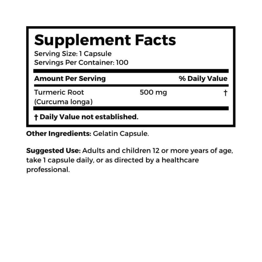 Dr Clark Turmeric Curcumin Supplement 500 mg - 100 Capsules - image 3