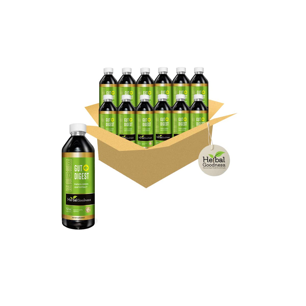 Herbal Goodness Gut Digest Digestive Enzyme Liquid - 12 Pack