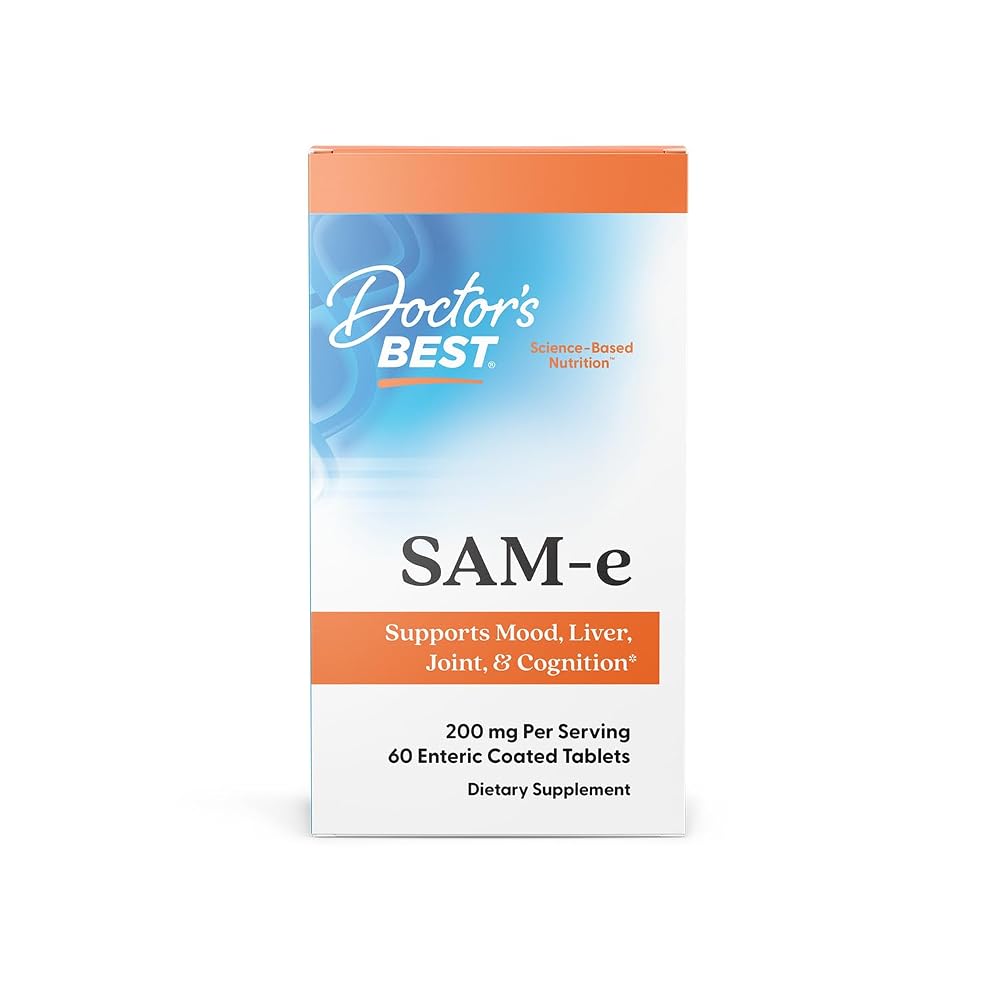 Doctor's BEST SAM-e Supplement for Men & Women - 60 Tablets