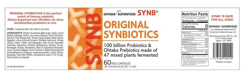 SynB 100 Billion CFU Probiotic with 47 Fermented Plants - 60 Capsules - image 7
