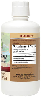 NutriNoche Organa Pure Crystalline Colloidal Gold Supplement - 32 Fl Oz - image 3