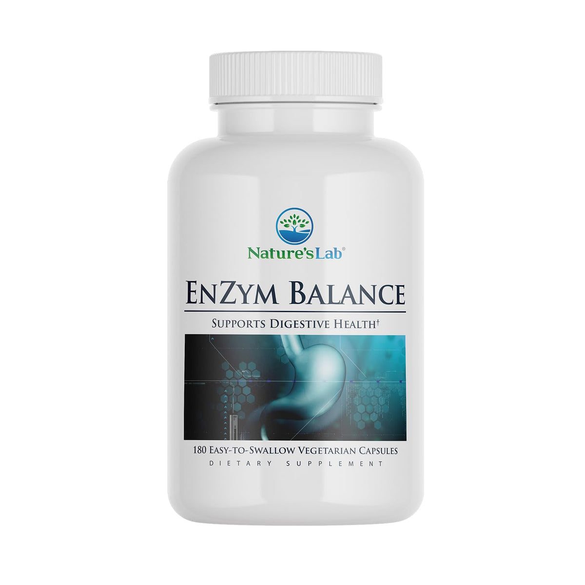 Nature's Lab EnZym Balance Digestive Enzymes - 180 Capsules