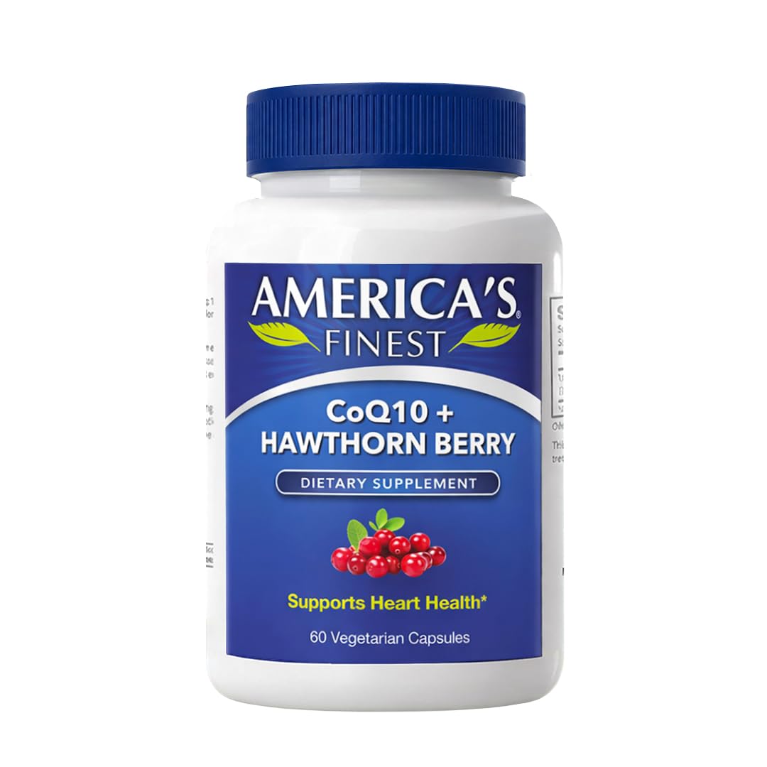AFI CoQ10 + Hawthorn Berry Heart Health Support - 60 Capsules