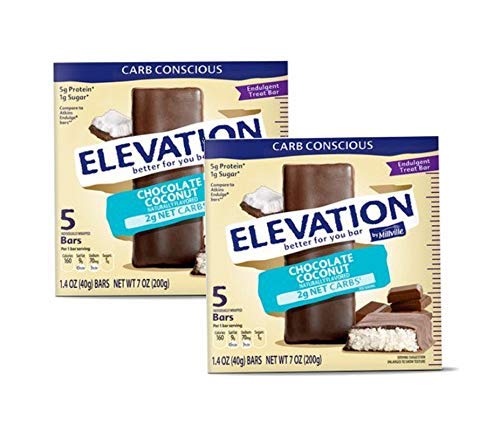 Elevation by Millville Chocolate Coconut Protein Bars - 10 Bars