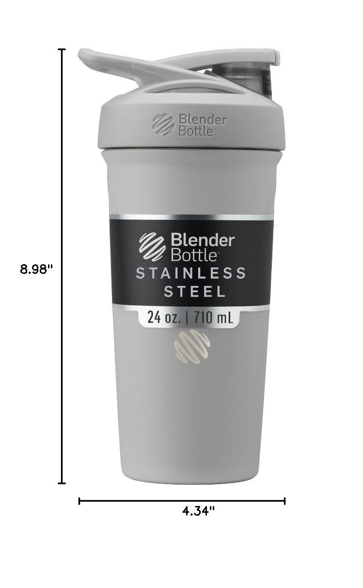 BlenderBottle Sport Flip Stainless Steel Shaker Bottle