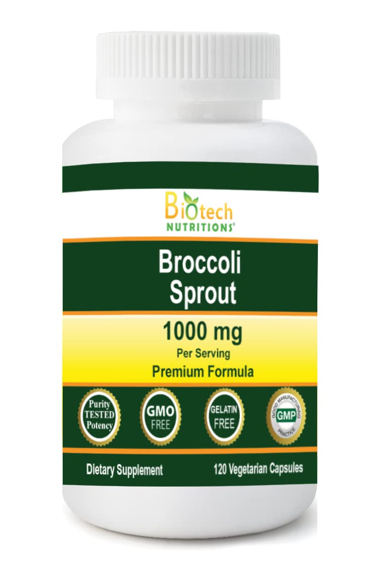 Biotech Nutritions Broccoli Sprout 1000 mg - 120 Vegetable Capsules