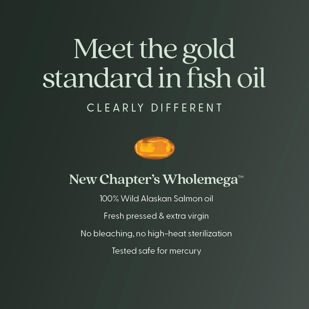 New Chapter Wholemega Tiny Capsule Fish Oil - 90 Softgels - image 5