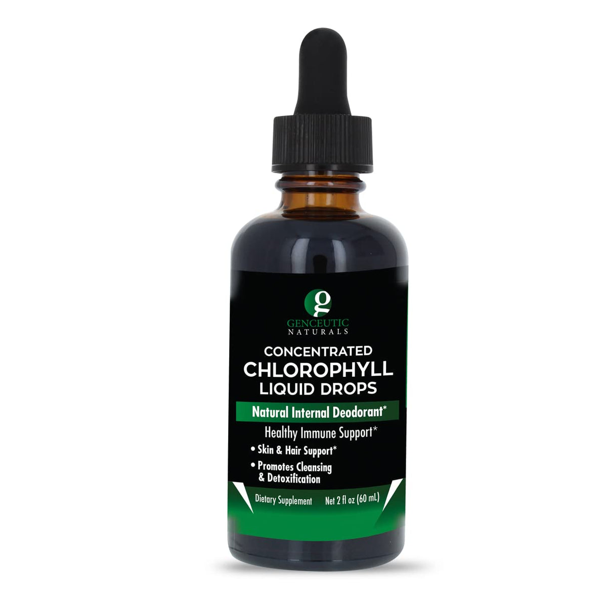 Genceutic Naturals Liquid Chlorophyll Drops for Immune Support - 2oz