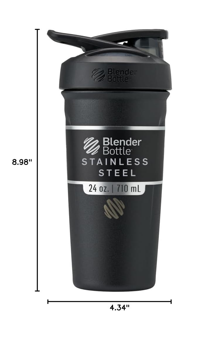 BlenderBottle Sport Flip Stainless Steel Shaker Bottle