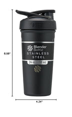 BlenderBottle Sport Flip Stainless Steel Shaker Bottle