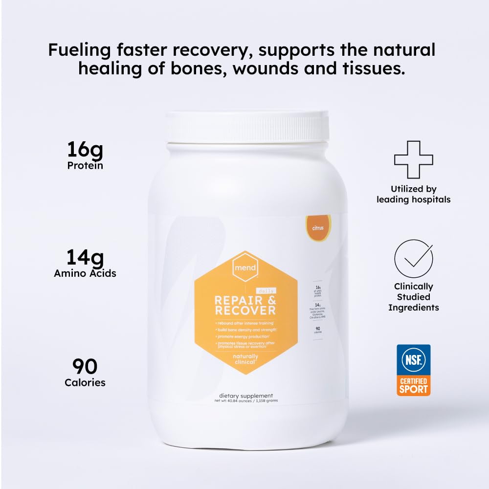 MEND Repair & Recover Citrus Protein Powder - 28.25 oz - image 2