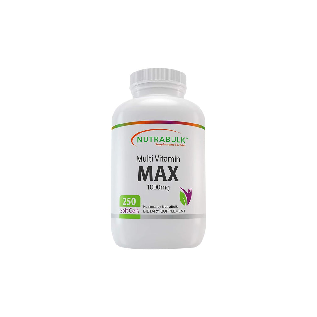 NutraBulk Multi-Vitamin MAX Well Absorbed Softgels - 250 Softgels