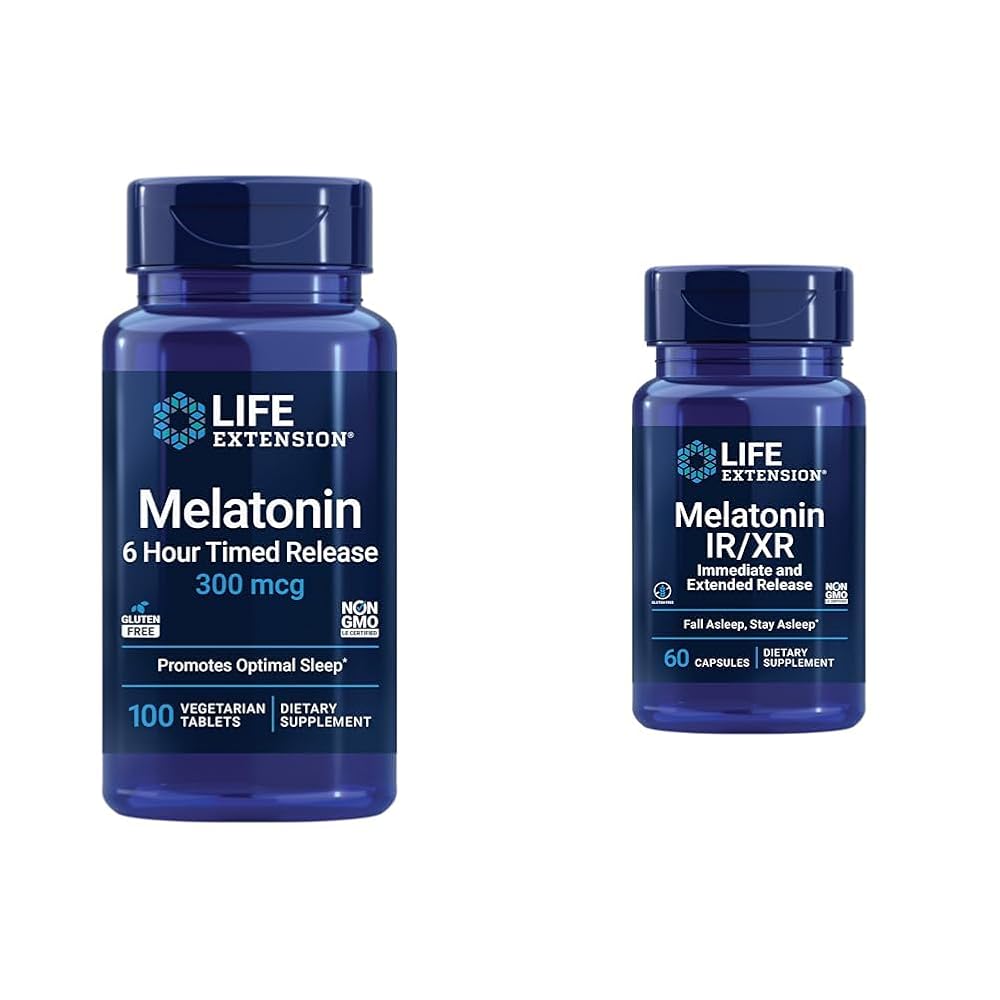 Life Extension Melatonin 300mcg & 1.5mg Sleep Support - 160 Count