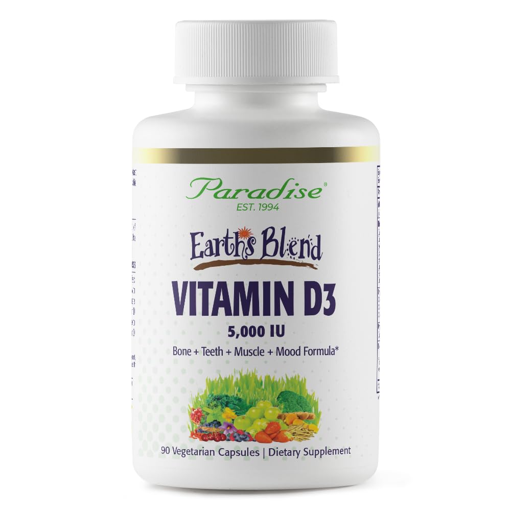 Paradise Herbs Earth's Blend Vitamin D3 - 90 Vegetarian Capsules