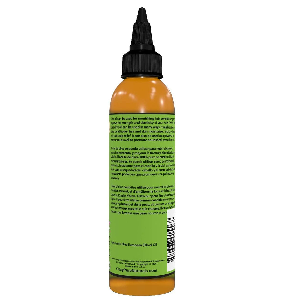 OKAY 100% Pure Natural Olive Oil for Skin & Hair - 4 Fl Oz - image 2