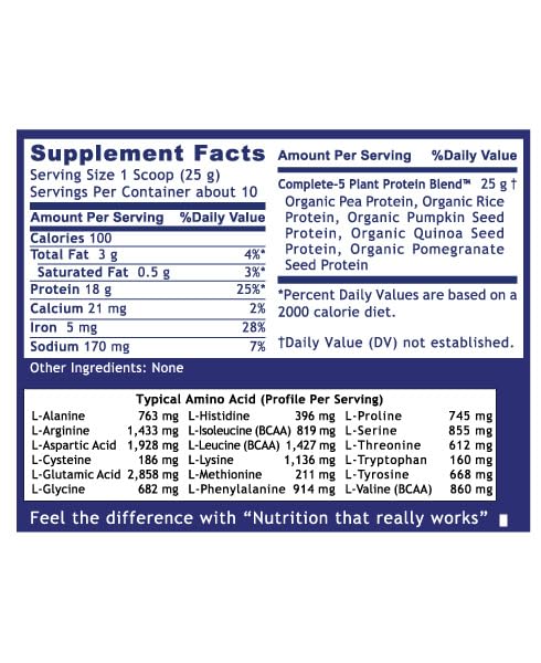 Quantum Nutrition Labs Plant Protein Powder Organic - 9 Oz - image 2