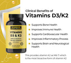Warrior Strong Wellness Vitamin D3 and K2 Supplement - 60 Capsules - image 5