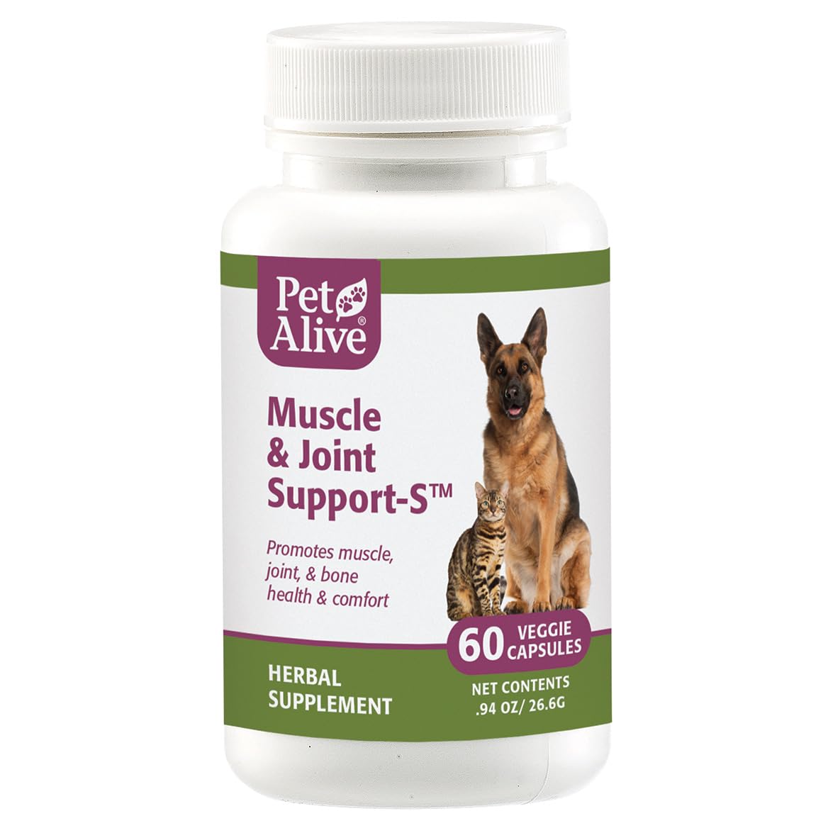 PetAlive Muscle & Joint Support-S for Dogs and Cats - 1 Pack