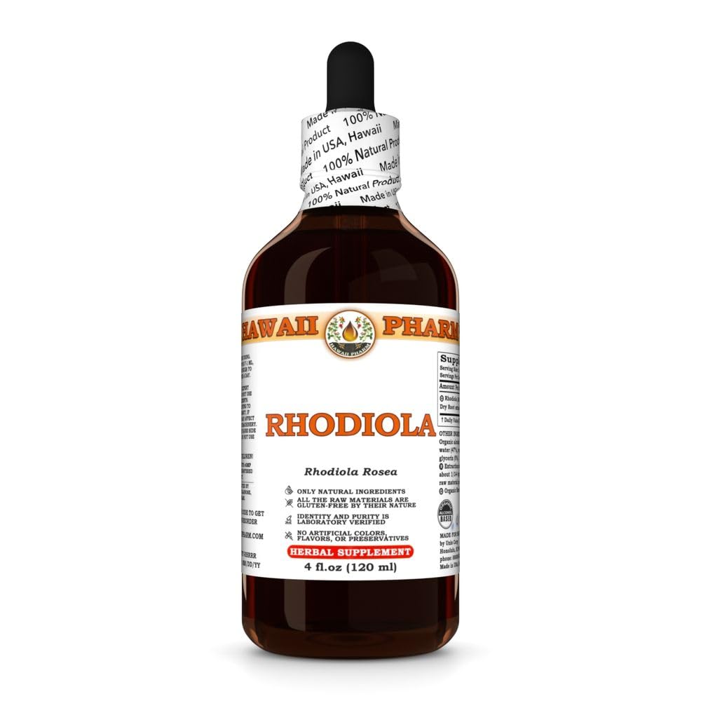 Hawaii Pharm Rhodiola rosea Root Liquid Extract - 4 fl oz, 4-Pack - image 2
