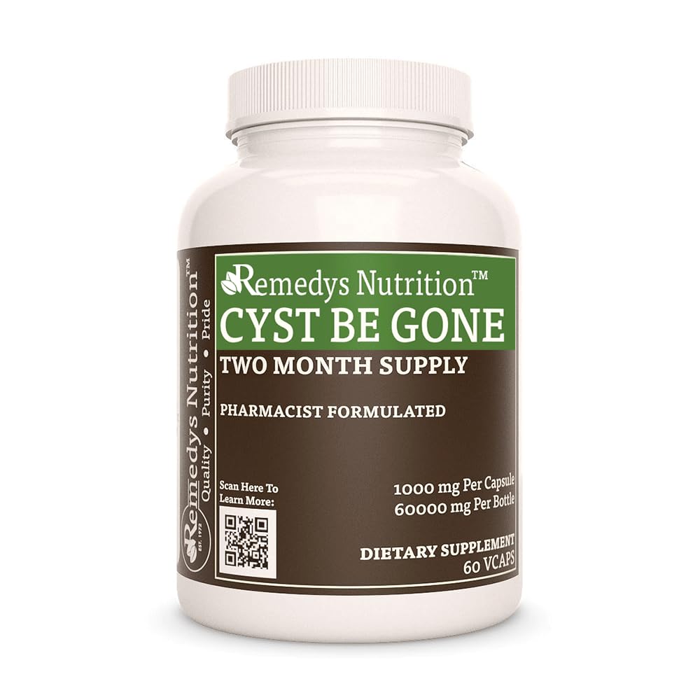 Remedy's Nutrition Cyst Be Gone Herbal Supplement - 60 Vegan Capsules