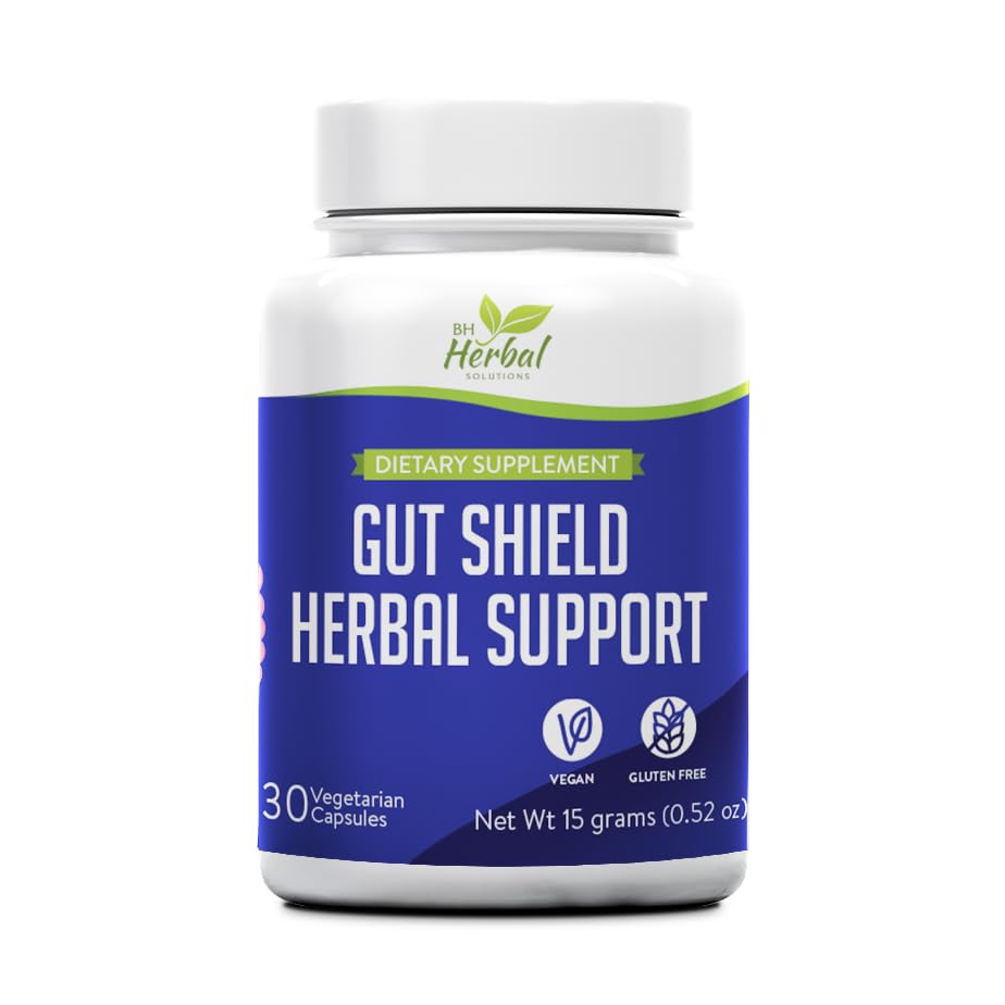BH Herbal Solutions Gut Shield Support Capsules - 30 Count