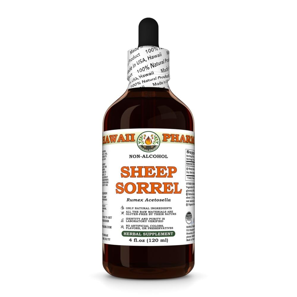 Hawaii Pharm Sheep Sorrel (Rumex acetosella) Herb Alcohol-Free Extract